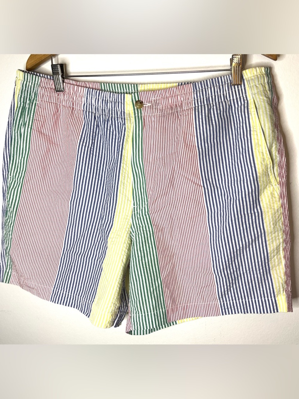 Polo Ralph Lauren Shorts Seersucker Stripe Men’s Deck Shorts XL - Picture 2 of 10